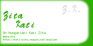 zita kati business card